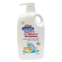 KOMODO Liquide Nettoyage Biberons – Légumes Fruits et Accessoires Bébé Flacon Pompe (750ml)