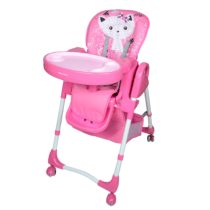 Chaise Haute Rose Cat Babyhappy