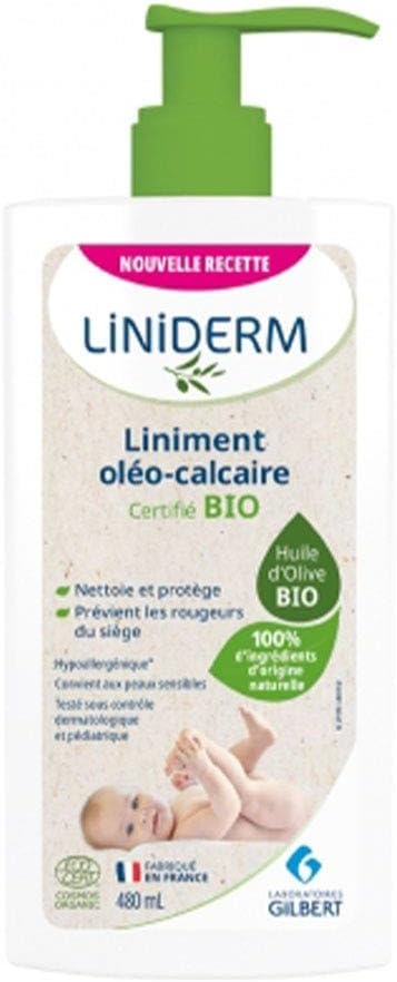 Gilbert Liniderm Liniment Oléo-Calcaire 480 ml pompe