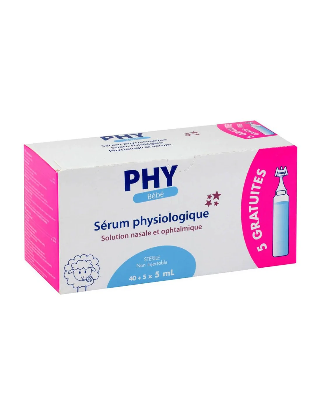 Gilbert Sérum physiologique 40x5ml + 5 Unidoses gratuites